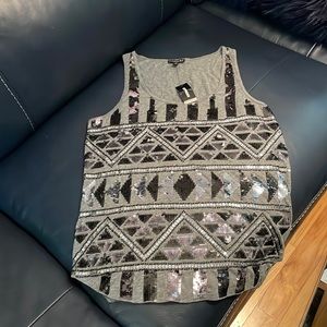 Sequins summer tank top, dress it up or down.